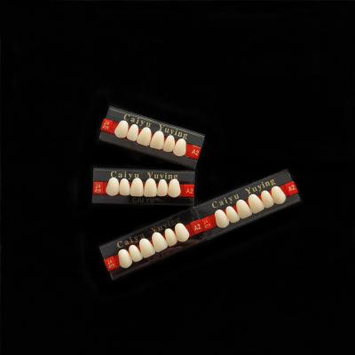 중국 CE ISO Heraeus Dental Acrylic Resin Teeth Composite Dentadura Anteriors Upper (6x1)x16 High Strength Teeth Form 1 판매용