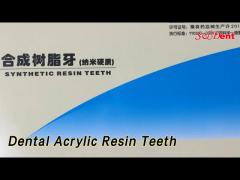 2 Layers Dental Acrylic Resin Teeth Synthetic High Toughness For Medical