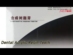 Polymer Organic Dental Acrylic Resin Teeth Super Hard 2 Layers Whitening