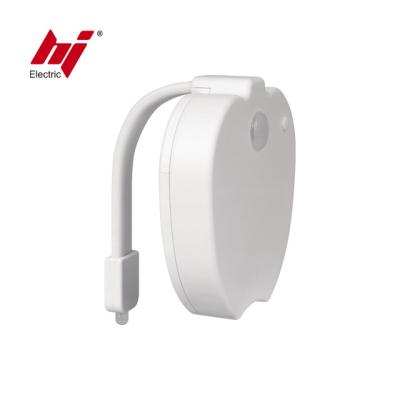 China Modern New Model 19 Colors Motion Sensor LED Toilet Bowl Night Light For Toilet for sale