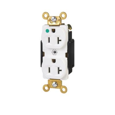 China Easy Installation Hospital Grade 20Amp Electrical Wall Outlet For Ignition for sale