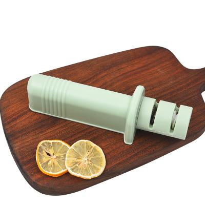 China Portable High Quality Viable Mini Knife Sharpener Kitchen Knife Sharpener 2 Stage for sale