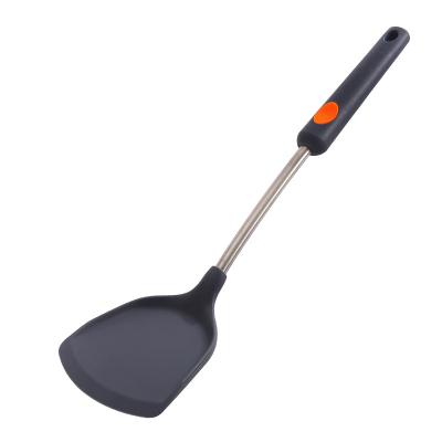 China Durable Stainless Steel Handle Silicone Spatula Nonstick Kitchen Tools Spatula for sale