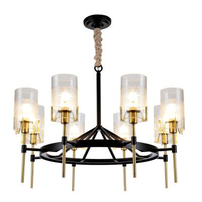 China Good Residential Design Glass Pendant Good Light Living Room Modern Luxury Gold Chandelier for sale