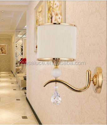 China casaluce brand residential 10 years led crystal wall light k9 wall lamp for sale