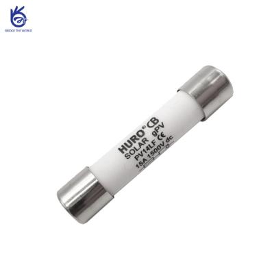 China Protect power system solar photovoltaic cylinder dc1500v 14x51mm fuses from solar system protection for sale