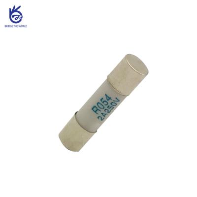 China Ceramic Fuse Link Low Voltage AC Cylinder Fuse Link With Double Cap 5*20mm for sale