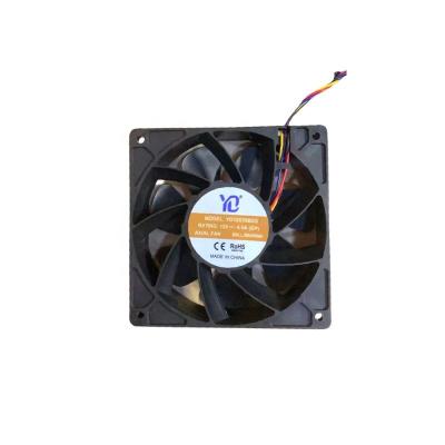 China YD12038B2G Computer Fan 4 Ball Bearing Axial Pin 6000RPM 120x120x38 12V 2.7A for sale