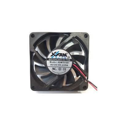 China Computer 70x70x15 Brushless DC Fan xfan 12V 0.250A RDM7015S1 for sale