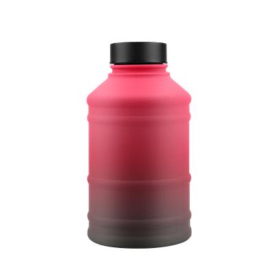 China New Product 2.2L Gym Fitness Sports Water Bottle 18/8 Stainless Steel Viable Single Wall Water Bottle for sale