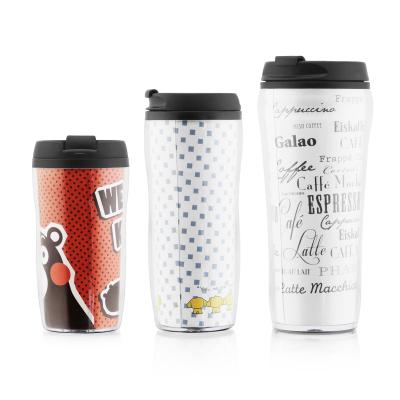 China BPA Free Viable Insulated Travel Mug Advertising Mug Insert Paper Coffee Mug for sale