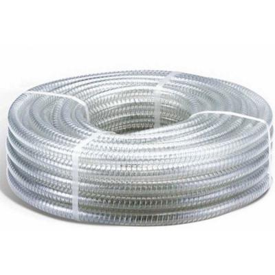 China Good Quality China Food Grade PU PVC Steel Wire Composite Clear Transparent Hose Car Wash for sale