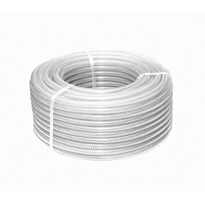 China Car Manufacturers Portable Yellow Reinforced PVC Garden Washing Braided PVC Fiber Hose for sale