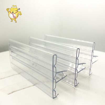 China Display Price Shelf Data Shelf Strip For Supermarket Plastic Hook Shelves Price Strip for sale