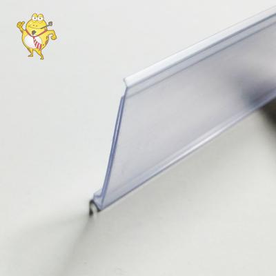 China Self Adhesive Plastic Data Strip Holder Label Display Supermarket Shelf Binding Tape for sale