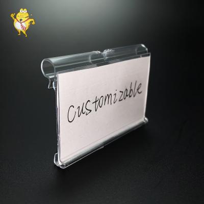 China Supermarkt Continental Clear Magnetic Plastic Label Holder for sale