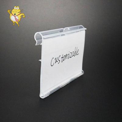 China Supermaerket Plastic Display Data Strip Label Holder Price Strip For Display Hooks for sale