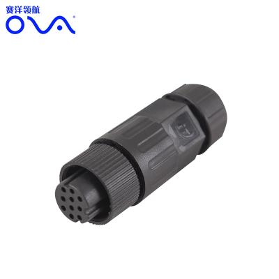 China For FURUNO fish finder transducer connector 10 male connector saiyang connectors for fish finder transducer for sale