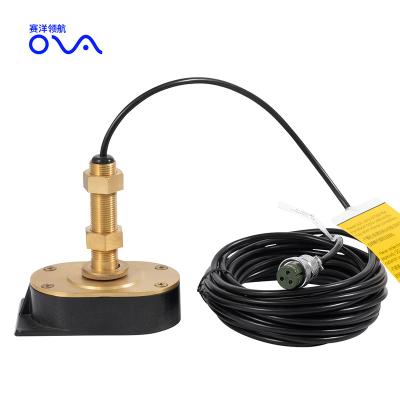 China CONNECT TO FISH FINDER OR ECHO 200khz Professional Fish Finder Transducer In Hull Depth Transducers for sale