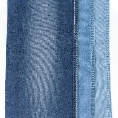 China 67%Cotton 21%Polyester 10%Viscose 2% Spandex Denim Fabric 5.3oz Denim Fabric Breathable Antistatic Weight With Rope Dyed Denim for sale