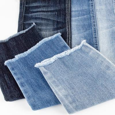 China 78% Cotton 20% Polyester 2% Spandex TR Jeans Fabric Twill Cross 4 Way Stretch Breathable Cotton Wholesale Stretch Slubby Jeans Fabric for sale