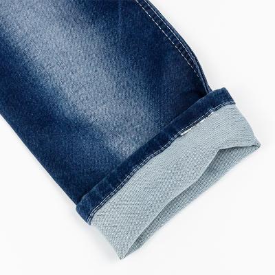 China Breathable High Quality 99% Cotton 1% Spandex 8.3oz Jeans Fabric Fake Knit Wholesale Denim Fabric Colombia Jeans Fabric Denim Fabric for sale