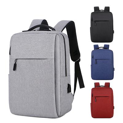 China With USB Custom Design Casual Nylon Computer Backpack Laptop Bag For Women Men for sale