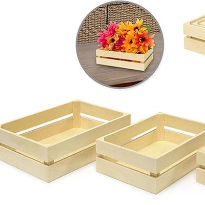 China China Wood Craft: Trolley Set 3/Set - WS 921 Small Decorative Crate Boxes for sale