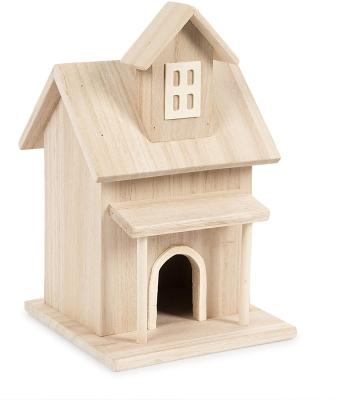 China China Darice Aviary with Front Porch and a Skylight Wooden Bird House, Multicolor for sale