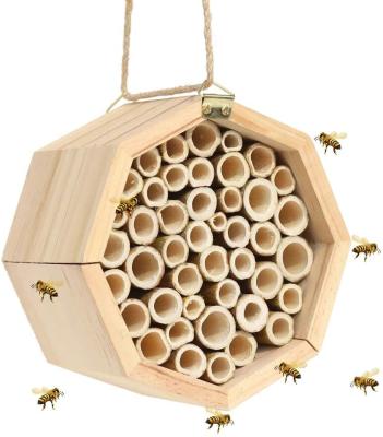 China China Handmade Natural Bamboo Bee Hive, Mason Bee House Tubes For Attracting Peaceful Bee Pollinators To Enhance Your Garden for sale