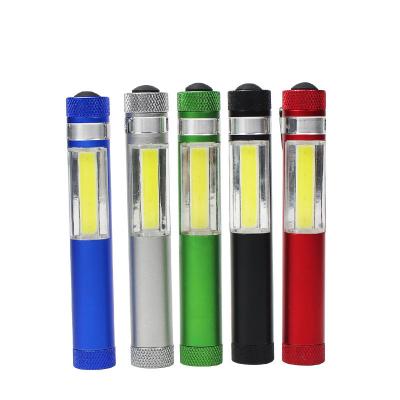 China mini pen battery side button shape cob portable lightweight magnetic pocket 13*103mm for sale