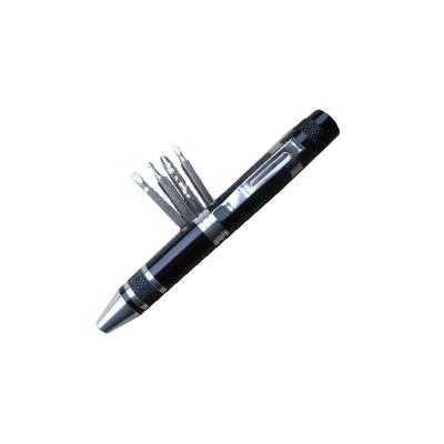 China Shaped Pen With Clip Pen Shaped LED Pen Light Screwdriver 3 Bits Mini Promotion Gift Screwdriver for sale