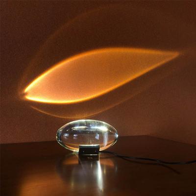 China Modern Egg-shape Crystal Table Lamp Eyes Sunset Spotlight Modern Art Decor Lightings for sale