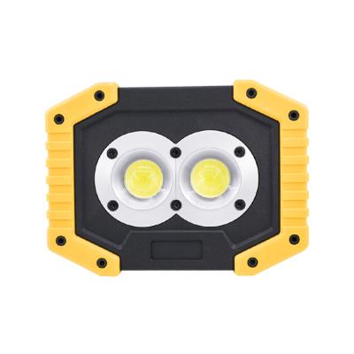 China ABS Work Light Rechargeable COB Waterproof Flood Light For Outdoor Camping Hiking Emergency for sale