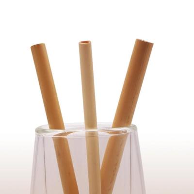 China Disposable Reed Roof Straw Disposable Water Reed Bar Restaurant Tubular Straws for sale