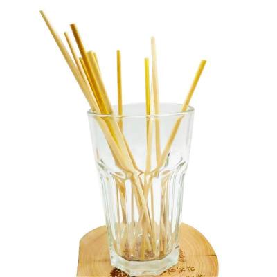 China Straw Kitchen Environmentally Friendly Portable Disposable Wheat Bar Drinking Straw for sale