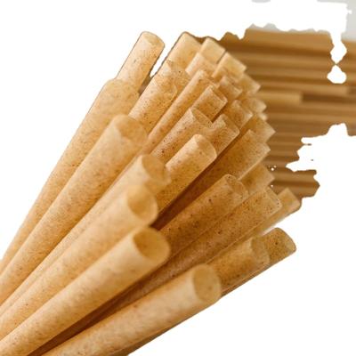 China Disposable 100% Biodegradable Pulp Straws Sugar Cane Drinking Straw for sale