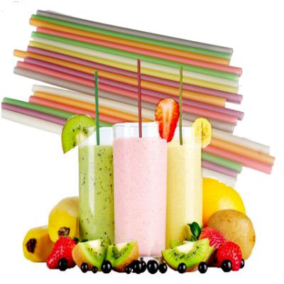 China Disposable Natural Disposable Biodegradable Colorful Edible Pasta Drinking Straw Rice Rice Straw for sale