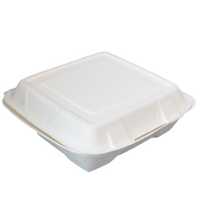 China 9 Inch Heatable Biodegradable Disposable Fast Food Take Out Containers for sale