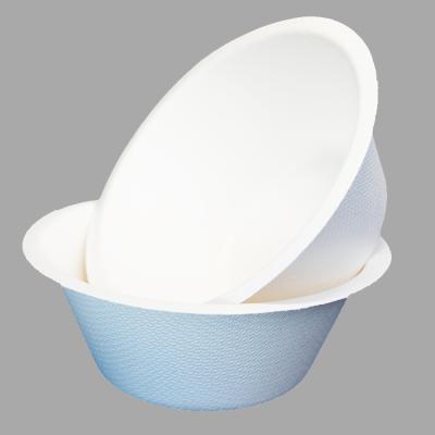 China 9oz 250ml Disposable Disposable Sugarcane Bagasse Pulp Coconut Salad Bowl for sale