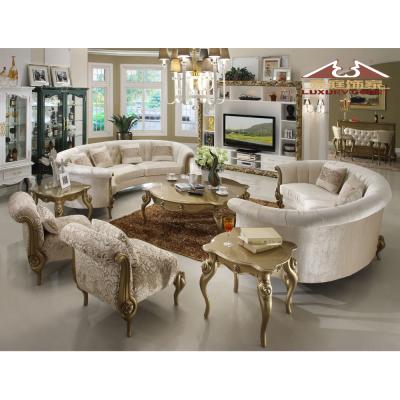 China Longhao Adjustable Wooden Luxury Design Chesterfield Family Furniture Set Sensitive Living Room Couch (Other) for sale