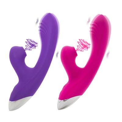 China Head 7-frequency vibration + 8-frequency sucking Powerful suction sensation clit sucking bunny vibrator for women with vacuum dildo for sale