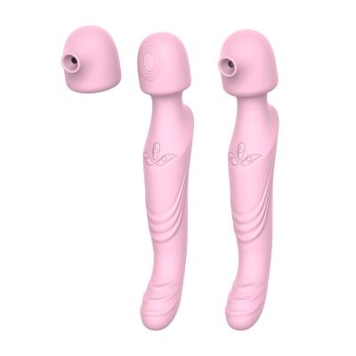 China 10-frequency sucking at the head+3-frequency stretching New Adult Clitoris Clitoris Silicone Sex Toy Tongue Licking Rocking Vibrator for Women for sale