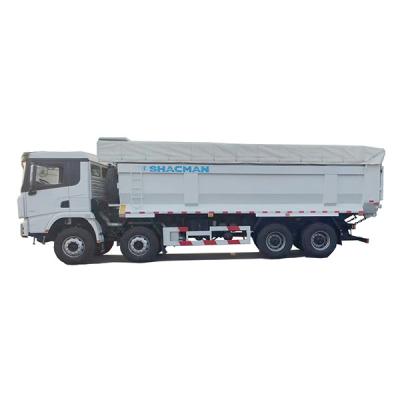 China Shacman X3000 8X4 U Shape Dump Truck  Automatic Left Normal Seats for sale