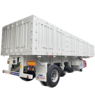 China Truck Trailer 60Tons Side Dumper Semi Trailer with 28t Heavy Duty Landing Gear for sale