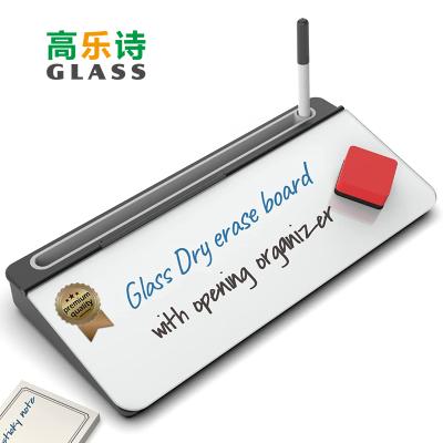 China Education.Training.Office Computer Desk Glass Pad,Glass Whiteboard,Outdoor Dry Erase Whiteboard Easel Pad Small Set For School Office for sale