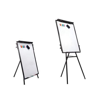 China School Teacher/Creative Desktop Education Top Selling/Family Adjustable Tripod Tubes Flipchart Magnetic Whiteboard With Stand for sale