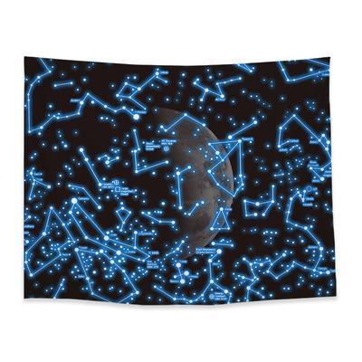 China 3D Light Glow in the Dark Wall Carpet, Printed Luminous Psychedelic Wall Tapestry for sale