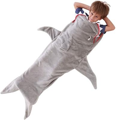 China Breathable Shark Sleeping Bag Mermaid Tail Blanket For Kids for sale