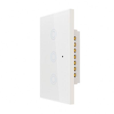 China USA Smart Wifi Wall Light ON/OFF Lamp Switch 1 2 3 Strip Smart Home Wall Touch Switch Works With Alexa for sale